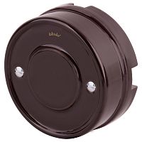 Коробка распределительная для монтажа ретро-провода Werkel Retro 92x40мм коричневый картинка